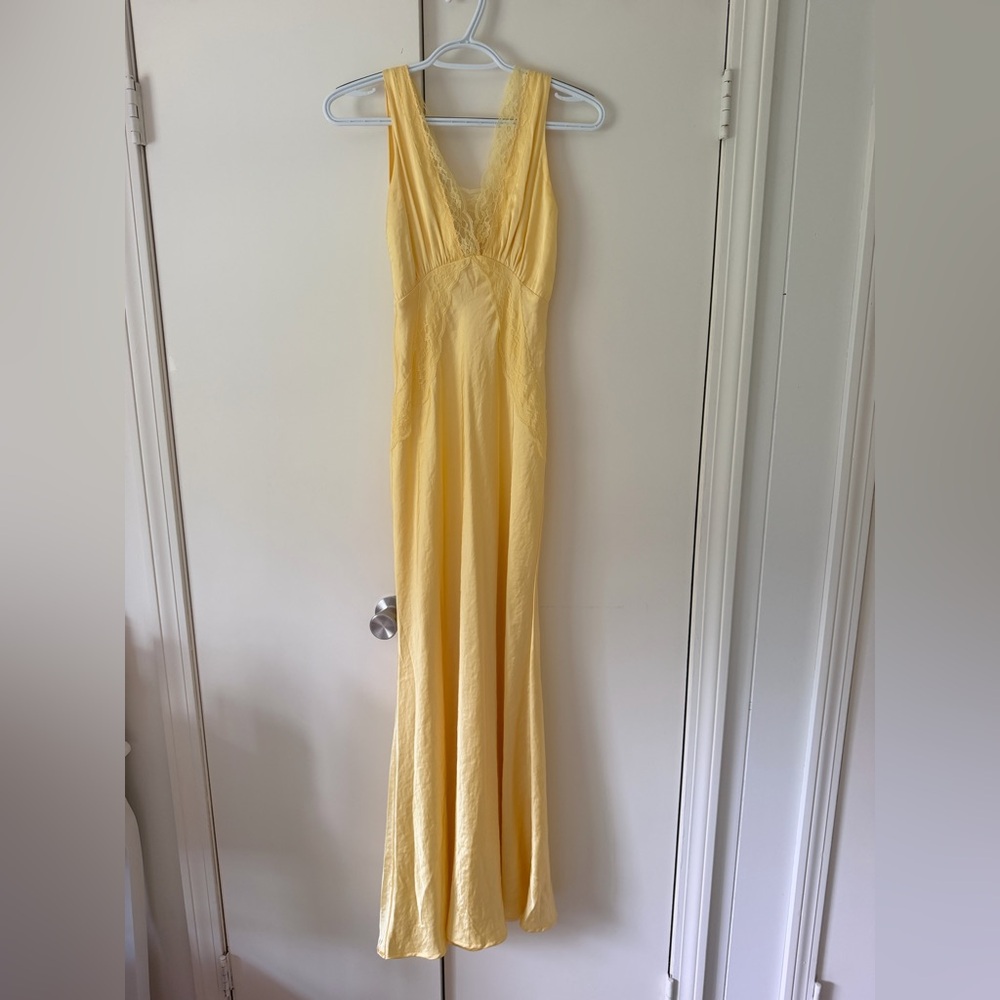 Satin Maxi V-neck
